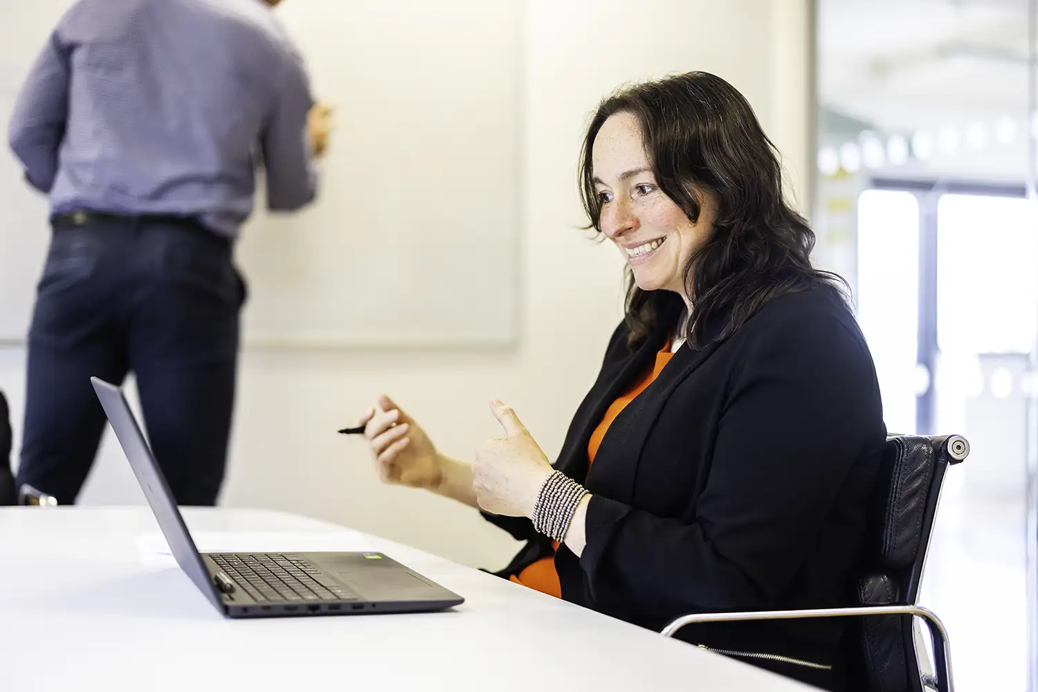 Business Development, Kate Ballard on a Call