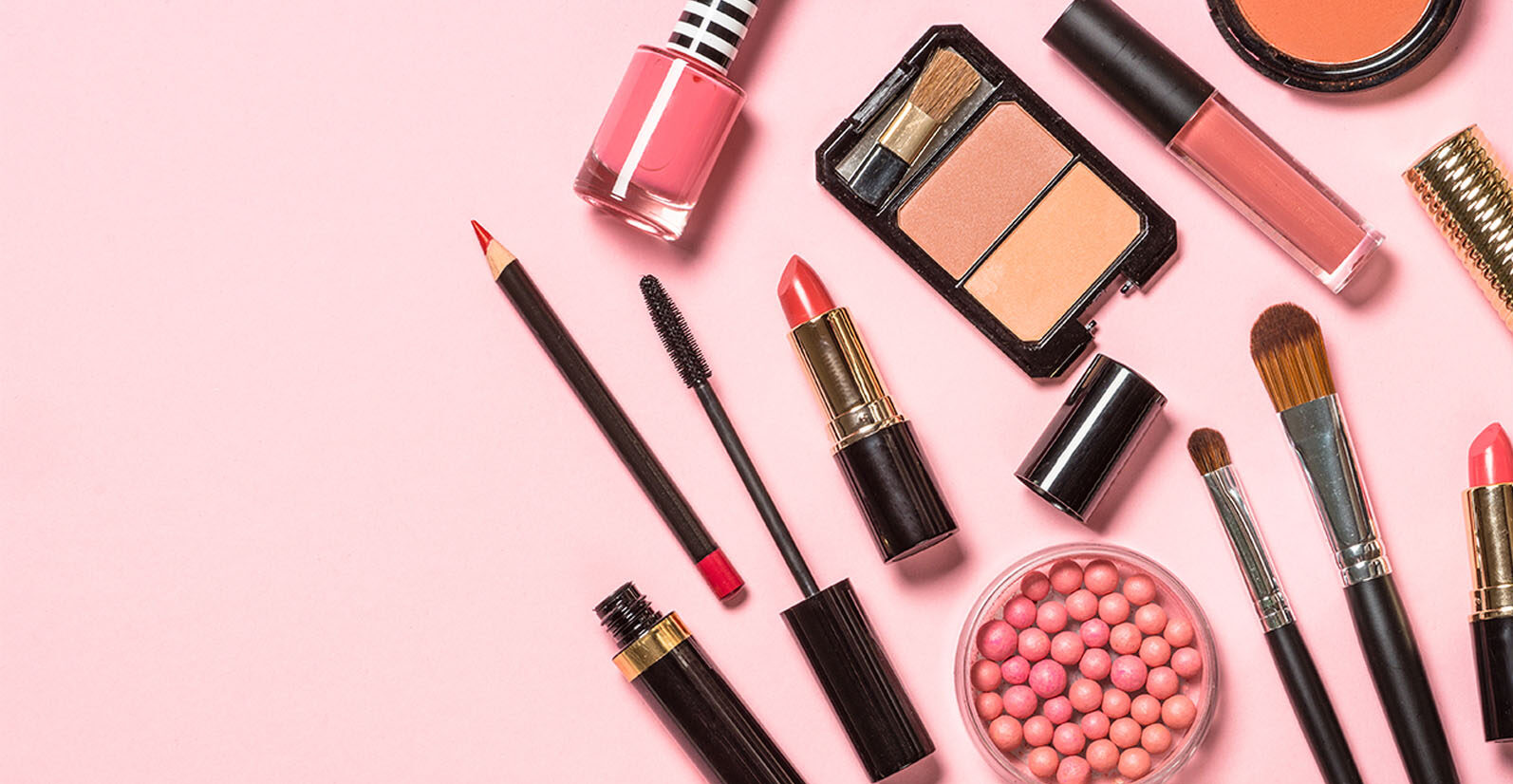 A selection of beauty packaging / cosmetics.